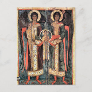Carte Postale Archanges Michael et Gabriel Orthodoxe Christian