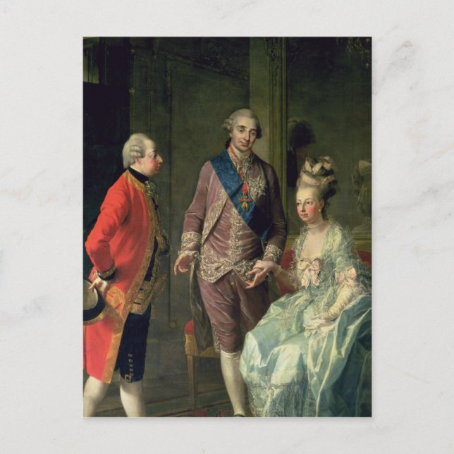 Carte Postale Archduke Maximilian Franz visite Marie (Devant)