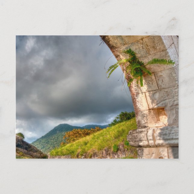 Carte Postale Arche de la forteresse de Brimstone Hill (Devant)