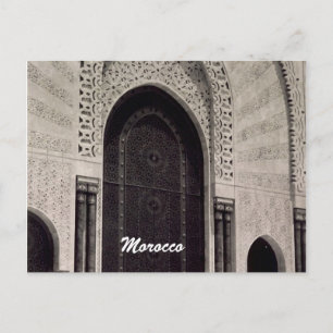 Carte Postale arche de la mosquée du maroc