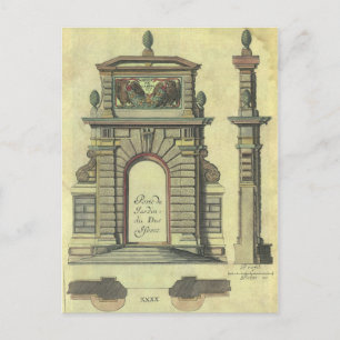 Carte Postale Arche de la porte de jardin vintage, architecture 