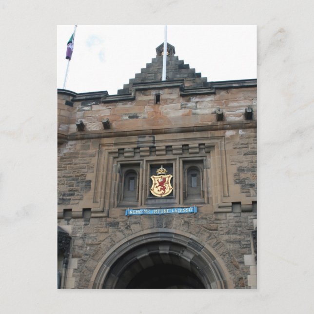 Carte Postale arche de la porte du château d'edinburgh (Devant)