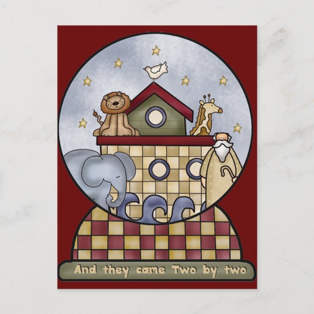 Carte Postale Arche de Noé (Devant)