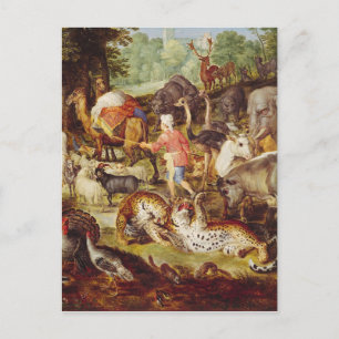 Carte Postale Arche de Noé, détail du côté droit