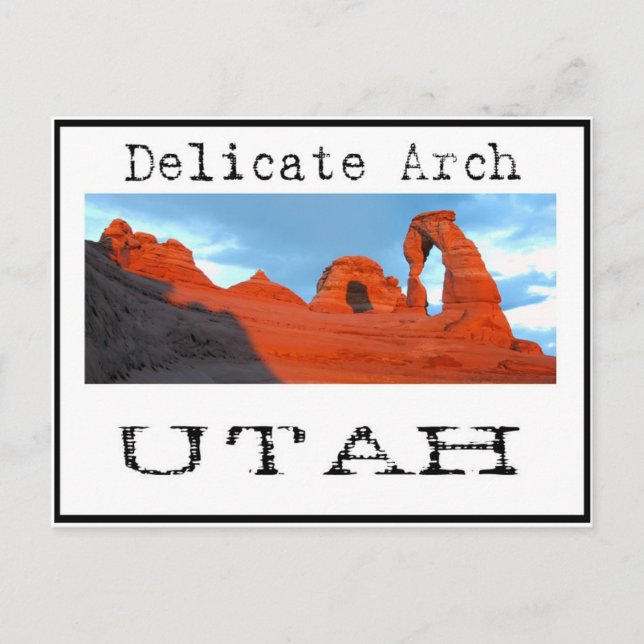 Carte Postale arche délicate (Devant)
