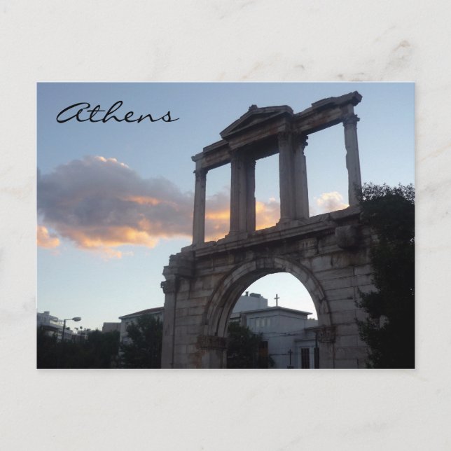 Carte Postale arche hadrian athens (Devant)