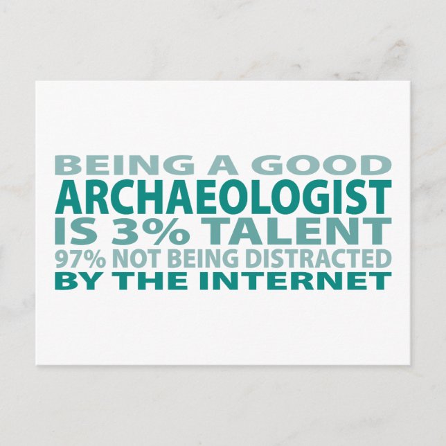 Carte Postale Archéo 3% de talent (Devant)