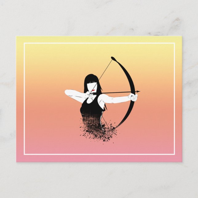 Carte Postale Archer féminin (Devant)
