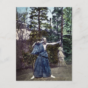 Carte Postale Archer japonais vintage 射 手
