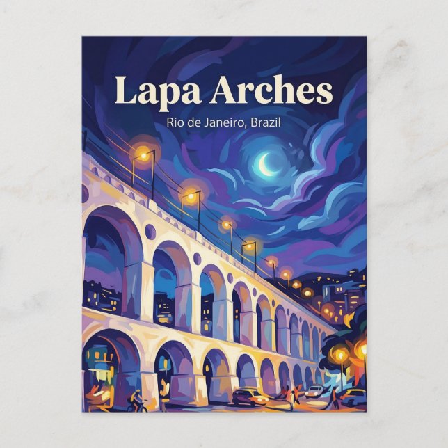 Carte Postale Arches de Lapa Brésil (Devant)