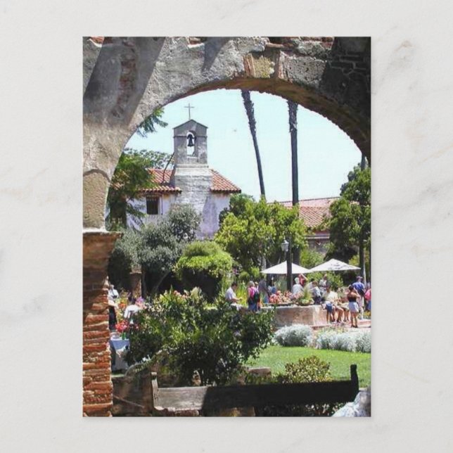 Carte Postale Arches de l'église de Mission Capistrano (Devant)