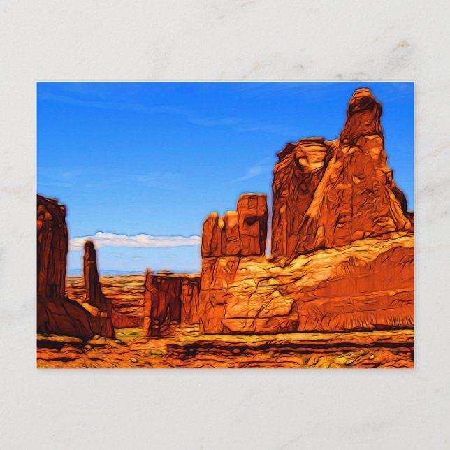 Carte Postale Arches National Park Rocks (Devant)