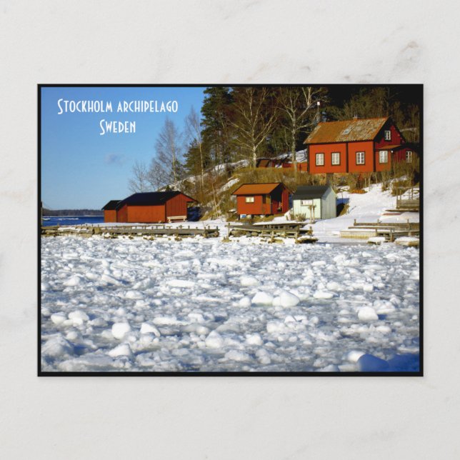 Carte Postale Archipel de Stockholm - Suède (Devant)
