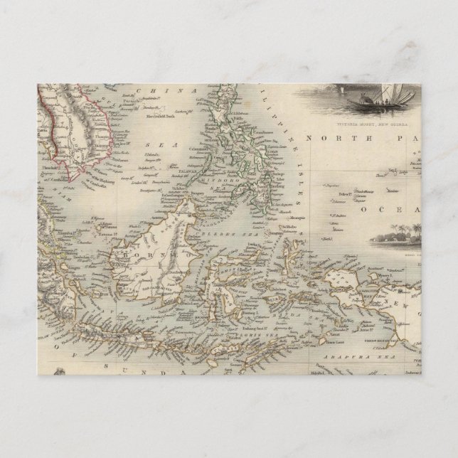 Carte Postale Archipel malais ou îles de l'Inde orientale (Devant)