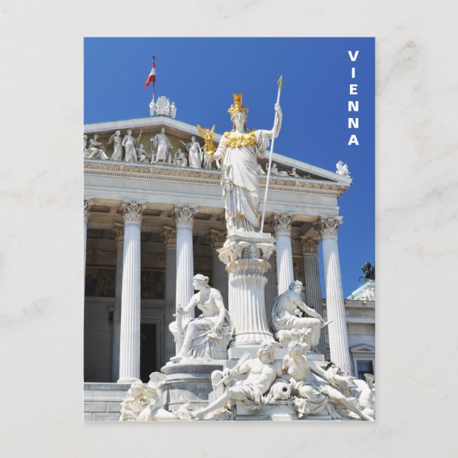 Carte Postale Architecture à Vienne, Autriche (Devant)