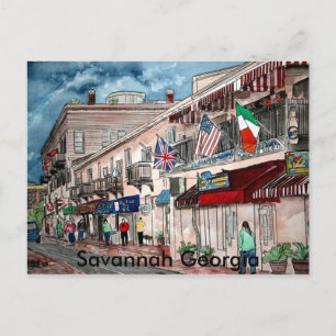 Carte Postale Architecture cityscape art historique, Savannah...