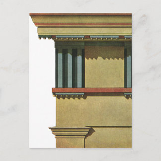Carte Postale Architecture Classique vintage, Temple Entablature