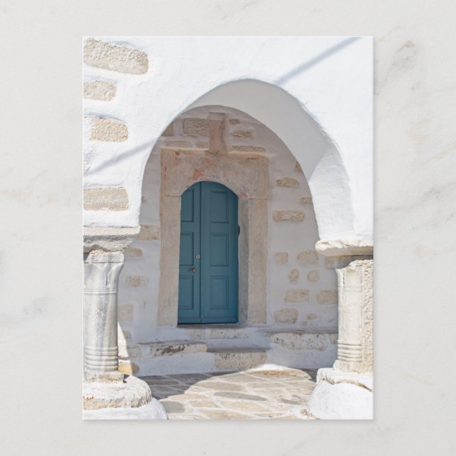 Carte Postale Architecture cycladique - Porte grecque (Devant)