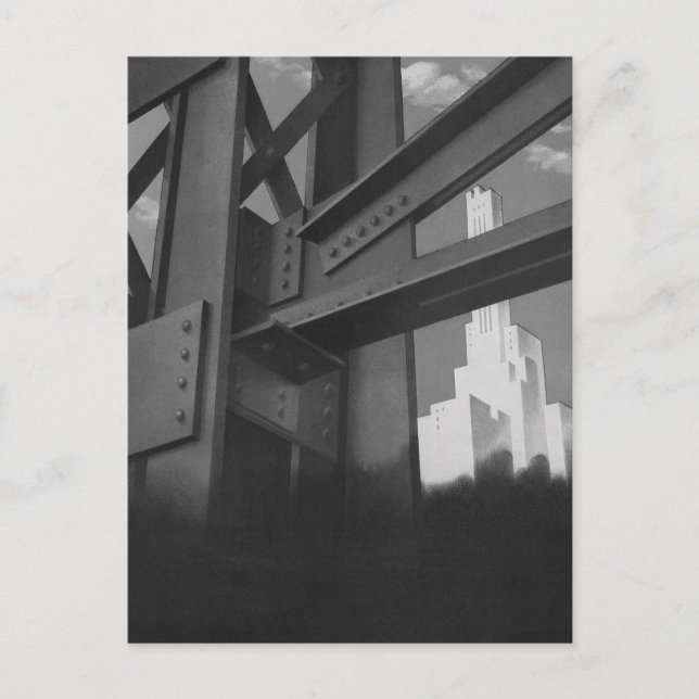 Carte Postale Architecture de gratte-ciel de construction en aci (Devant)