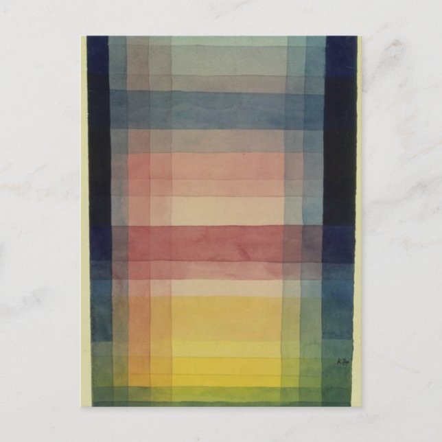 Carte Postale Architecture de la plaine par Paul Klee (Devant)