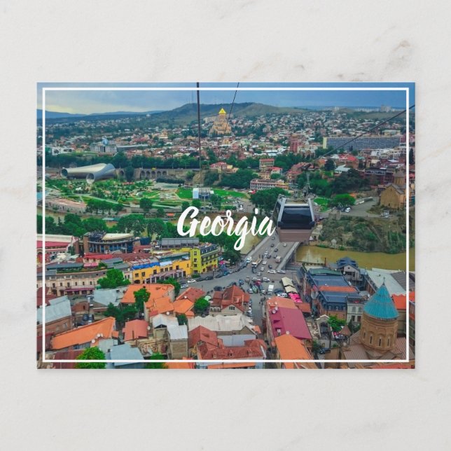 Carte Postale Architecture de rue Tbilissi Georgia (Devant)