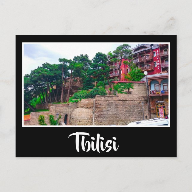 Carte Postale Architecture de rue Tbilissi Georgia (Devant)
