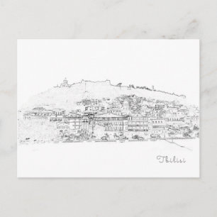 Carte Postale Architecture de rue Tbilissi Georgia