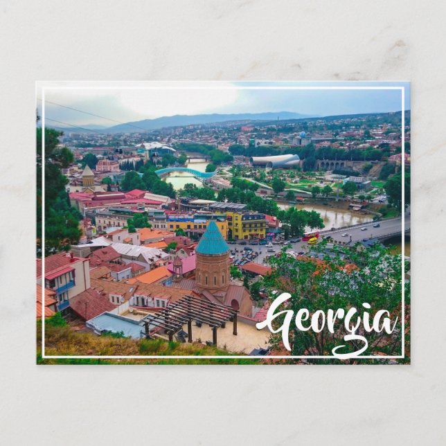 Carte Postale Architecture de rue Tbilissi Georgia (Devant)