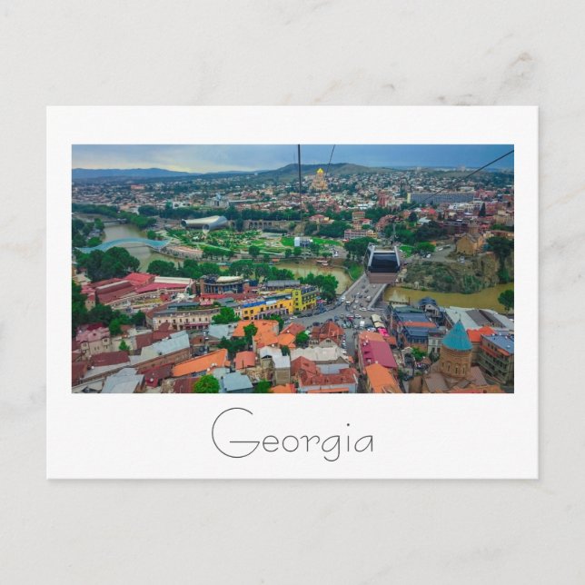 Carte Postale Architecture de rue Tbilissi Georgia (Devant)