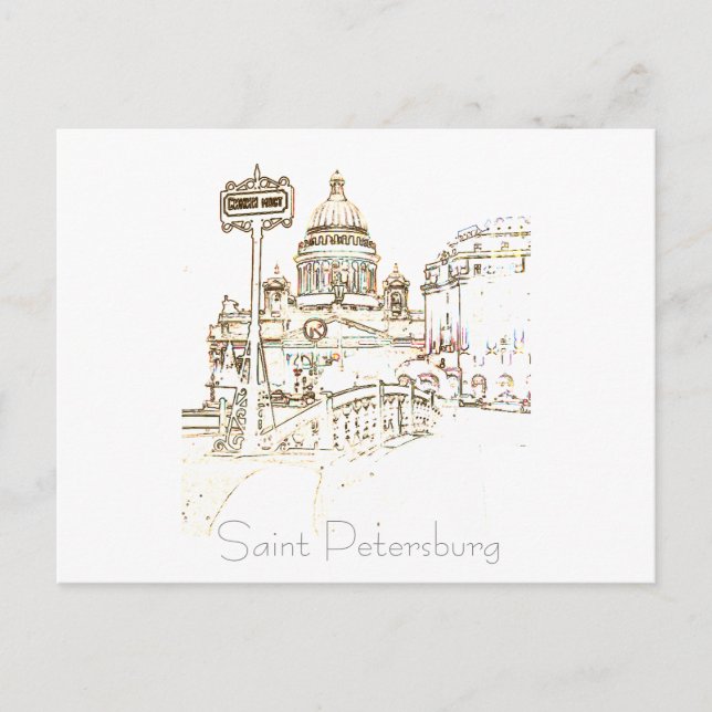 Carte postale Architecture de Saint-Pétersbourg Ru (Devant)