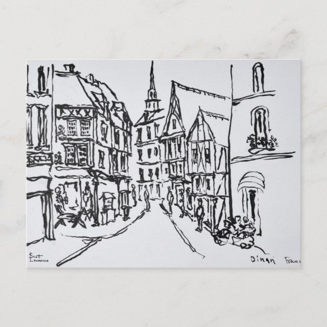 Carte Postale Architecture | Dinan, Bretagne, France (Devant)