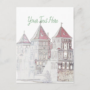 Carte Postale Architecture du château de Mir en Biélorussie