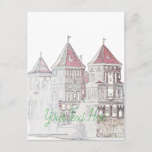 Carte Postale Architecture du château de Mir en Biélorussie