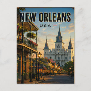 Carte Postale Architecture du Quartier français de La Nouvelle-O