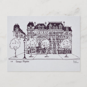 Carte Postale Architecture Haussmannienne   Champs Élysées