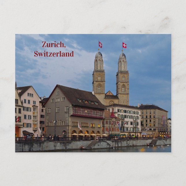 Carte Postale Architecture Suisse Zurich (Devant)