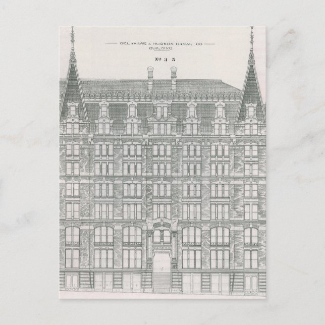 Carte Postale Architecture vintage, Delaware & Hudson Canal Co. (Devant)