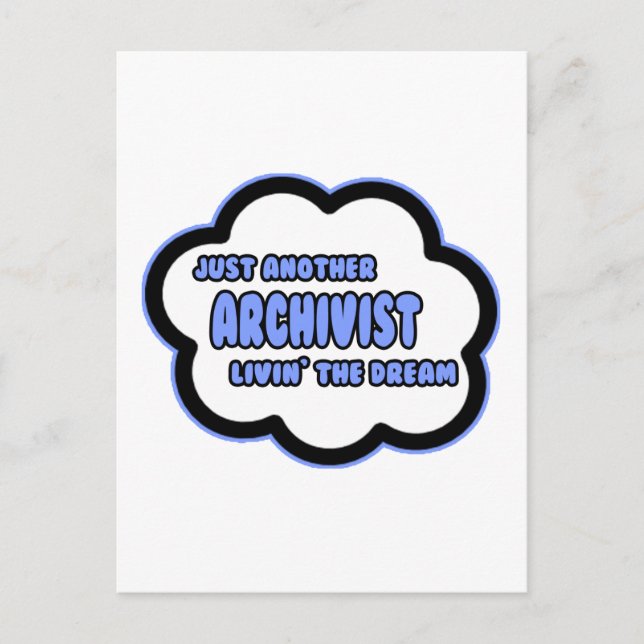 Carte Postale Archiviste .. Vivre le rêve (Devant)