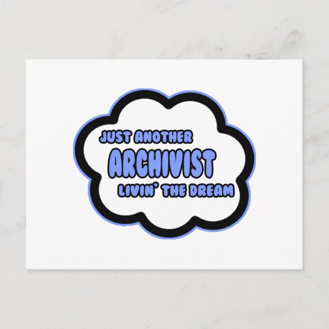 Carte Postale Archiviste .. Vivre le rêve (Devant)