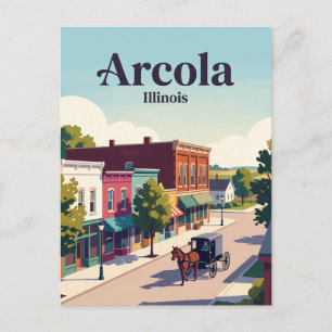 Carte Postale Arcola, Illinois