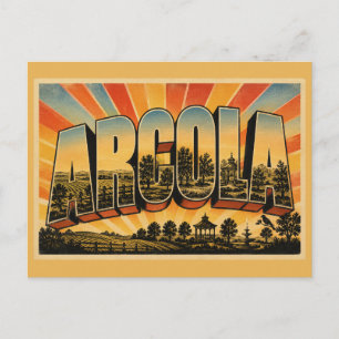 Carte Postale Arcola Illinois Terres Agricoles Prairie Parc Art