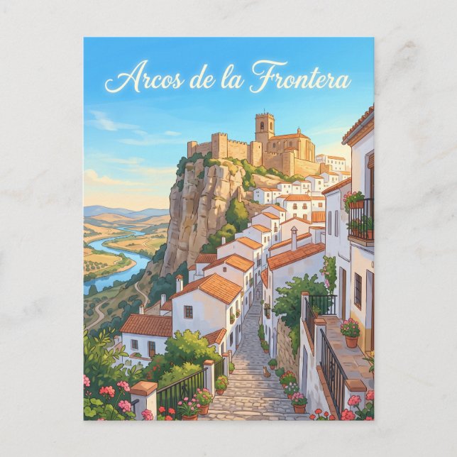 Carte Postale Arcos de la Frontera Espagne (Devant)