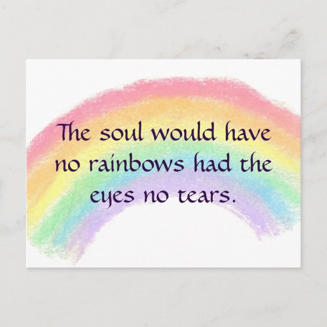 Carte Postale Arcs-en-ciel et larmes (Devant)