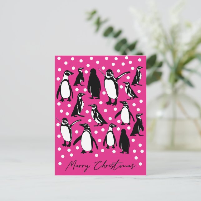 Carte Postale Arctic Animals collection- Pingouins (Debout devant)