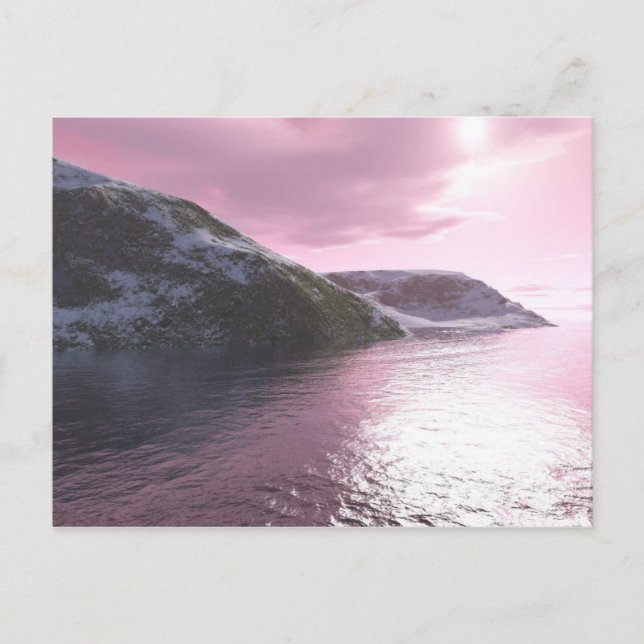 Carte postale Arctic Pink Sunrise par Tamara Ward (Devant)