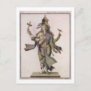 Carte Postale Ardhanarishvara, de Voyage aux Indes et à la Ch