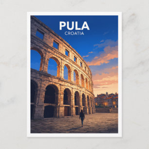 Carte Postale Arène de Pula, Pula, Croatie