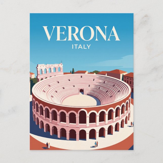 Carte Postale Arène de Vérone Italie (Devant)