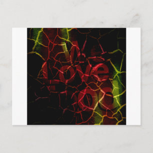 Carte Postale Arêtes Frayées, Coeur Fort : Amour Indestructible