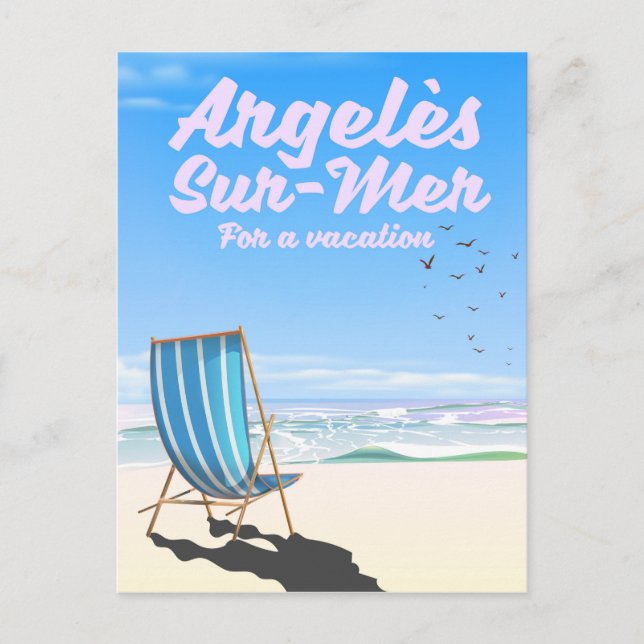 Carte Postale argelès-sur-mer France affiche de voyage (Devant)